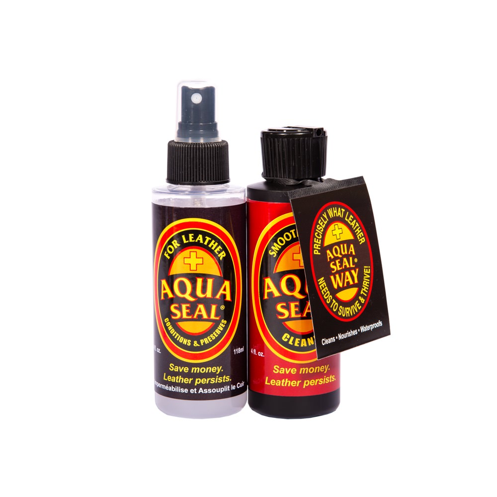 Leather Waterproofing & Conditioning Spray w/Cleaner Package